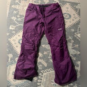 Oakley Women's Purple Ski/snowboard Pants